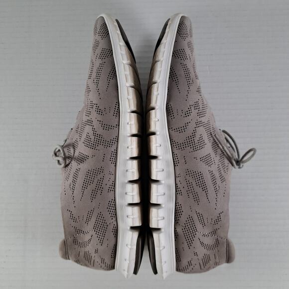 Cole Haan Zerogrand Perforated Shoes Womens 8 Gray Leather Sneakers W03206 - Picture 14 of 14